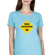 Load image into Gallery viewer, Gym T-Shirt for Women-Light Blue-Ektarfa.online
