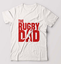 Load image into Gallery viewer, Rugby Dad T-Shirt for Men-White-Ektarfa.online
