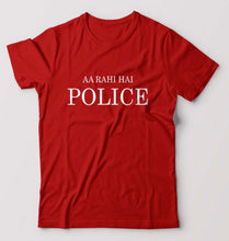Load image into Gallery viewer, AA Rahi Hai Police T-Shirt for Men-Red-Ektarfa.online
