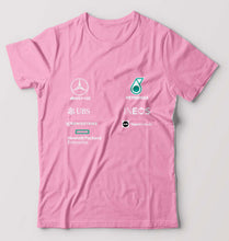 Load image into Gallery viewer, Mercedes AMG Petronas F1 2022 Team T-Shirt for Men-S(38 Inches)-Light Baby Pink-Ektarfa.online
