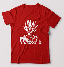 Load image into Gallery viewer, Anime Goku T-Shirt for Men-S(38 Inches)-Red-Ektarfa.online
