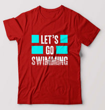 Load image into Gallery viewer, Swimming T-Shirt for Men-Red-Ektarfa.online
