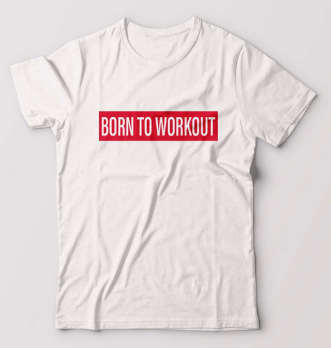Gym Workout T-Shirt for Men-White-Ektarfa.online