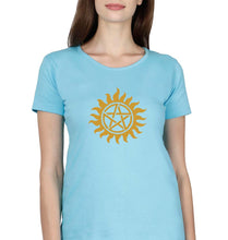 Load image into Gallery viewer, Supernatural T-Shirt for Women-XS(32 Inches)-Light Blue-Ektarfa.online
