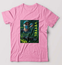 Load image into Gallery viewer, Sebastian Vettel F1 T-Shirt for Men-S(38 Inches)-Light Baby Pink-Ektarfa.online
