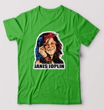 Load image into Gallery viewer, Janis Joplin T-Shirt for Men-flag green-Ektarfa.online
