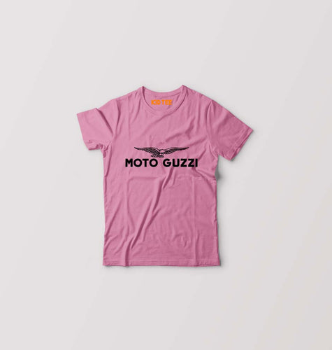 Moto Guzzi Kids T-Shirt for Boy/Girl-Pink-Ektarfa.online