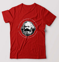 Load image into Gallery viewer, Karl Marx T-Shirt for Men-S(38 Inches)-Red-Ektarfa.online
