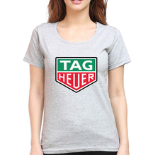 Load image into Gallery viewer, TAG Heuer T-Shirt for Women-XS(32 Inches)-Grey Melange-Ektarfa.online
