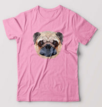 Load image into Gallery viewer, Pug Dog T-Shirt for Men-S(38 Inches)-Light Baby Pink-Ektarfa.online
