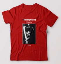 Load image into Gallery viewer, The Weeknd Trilogy T-Shirt for Men-S(38 Inches)-Red-Ektarfa.online
