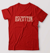 Load image into Gallery viewer, Led Zeppelin T-Shirt for Men-S(38 Inches)-Red-Ektarfa.online
