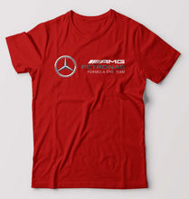 Load image into Gallery viewer, Mercedes AMG Petronas F1 T-Shirt for Men-S(38 Inches)-Red-Ektarfa.online
