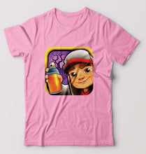 Load image into Gallery viewer, Subway Surfers T-Shirt for Men-S(38 Inches)-Light Baby Pink-Ektarfa.online
