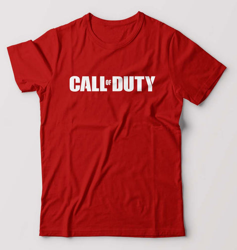Call of Duty T-Shirt for Men-S(38 Inches)-Red-Ektarfa.online
