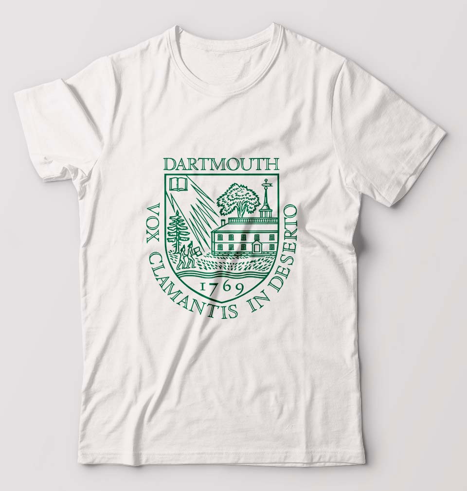 Dartmouth College T-Shirt for Men-White-Ektarfa.online