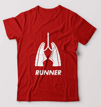 Load image into Gallery viewer, Runner Running T-Shirt for Men-Red-Ektarfa.online
