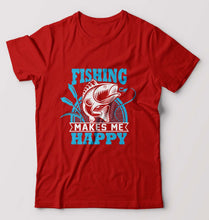 Load image into Gallery viewer, Fishing T-Shirt for Men-Red-Ektarfa.online

