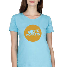 Load image into Gallery viewer, Arctic Monkeys T-Shirt for Women-XS(32 Inches)-Light Blue-Ektarfa.online
