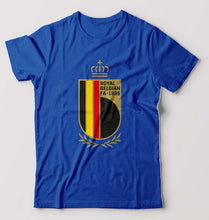 Load image into Gallery viewer, Belgium Football T-Shirt for Men-S(38 Inches)-Royal Blue-Ektarfa.online
