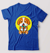 Load image into Gallery viewer, Puppy T-Shirt for Men-Royal Blue-Ektarfa.online
