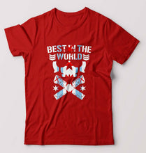 Load image into Gallery viewer, CM Punk T-Shirt for Men-S(38 Inches)-Red-Ektarfa.online
