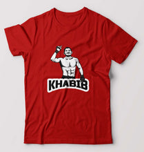 Load image into Gallery viewer, Khabib Nurmagomedov T-Shirt for Men-S(38 Inches)-Red-Ektarfa.online
