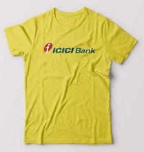 Load image into Gallery viewer, ICICI Bank T-Shirt for Men-S(38 Inches)-Yellow-Ektarfa.online
