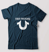 Load image into Gallery viewer, True Religion T-Shirt for Men-S(38 Inches)-Petrol Blue-Ektarfa.online
