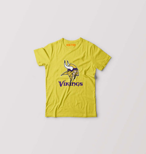 Vikings Kids T-Shirt for Boy/Girl-Mustard Yellow-Ektarfa.online