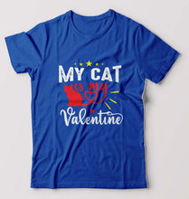 Load image into Gallery viewer, Cat T-Shirt for Men-Royal Blue-Ektarfa.online
