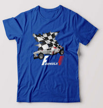 Load image into Gallery viewer, Formula 1(F1) T-Shirt for Men-S(38 Inches)-Royal Blue-Ektarfa.online
