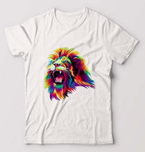 Load image into Gallery viewer, Lion T-Shirt for Men-White-Ektarfa.online
