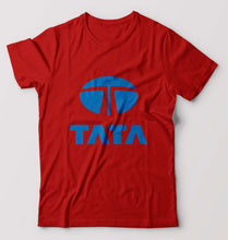 Load image into Gallery viewer, Tata T-Shirt for Men-S(38 Inches)-Red-Ektarfa.online
