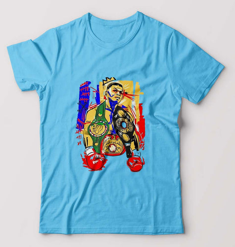 Mike Tyson T-Shirt for Men-Light Blue-Ektarfa.online