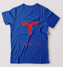 Load image into Gallery viewer, Tesla T-Shirt for Men-Royal Blue-Ektarfa.online
