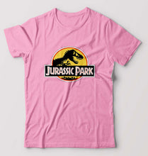 Load image into Gallery viewer, Jurassic Park T-Shirt for Men-S(38 Inches)-Light Baby Pink-Ektarfa.online
