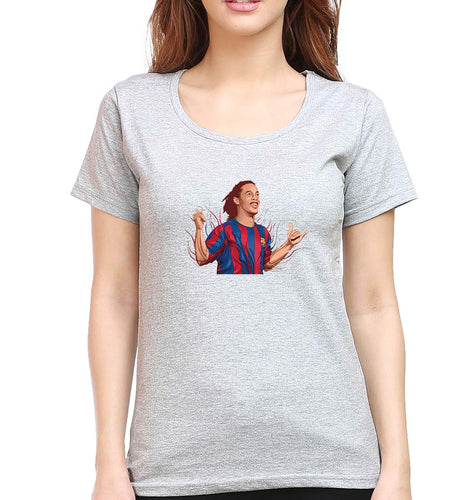 Ronaldinho T-Shirt for Women-Grey Melange-Ektarfa.online