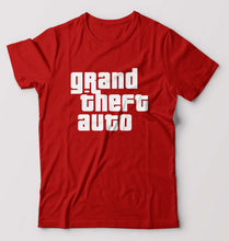 Load image into Gallery viewer, Grand Theft Auto (GTA) T-Shirt for Men-S(38 Inches)-Red-Ektarfa.online
