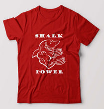 Load image into Gallery viewer, Gym Shark Power T-Shirt for Men-S(38 Inches)-Red-Ektarfa.online
