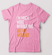 Load image into Gallery viewer, Internet Funny T-Shirt for Men-Light Baby Pink-Ektarfa.online
