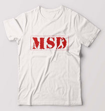 Load image into Gallery viewer, MS Dhoni (MSD) T-Shirt for Men-White-Ektarfa.online
