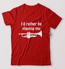 Load image into Gallery viewer, Trumpet Love T-Shirt for Men-Red-Ektarfa.online
