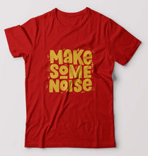 Load image into Gallery viewer, Make Some Noise T-Shirt for Men-S(38 Inches)-Red-Ektarfa.online
