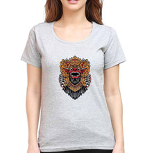 Load image into Gallery viewer, Monster T-Shirt for Women-XS(32 Inches)-Grey Melange-Ektarfa.online
