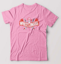 Load image into Gallery viewer, WWE Wrestle Mania T-Shirt for Men-S(38 Inches)-Light Baby Pink-Ektarfa.online
