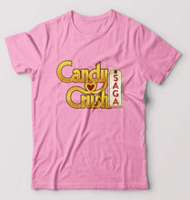 Load image into Gallery viewer, Candy Crush T-Shirt for Men-S(38 Inches)-Light Baby Pink-Ektarfa.online
