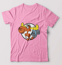 Load image into Gallery viewer, The Adventures of Rocky and Bullwinkle and Friends T-Shirt for Men-Light Baby Pink-Ektarfa.online
