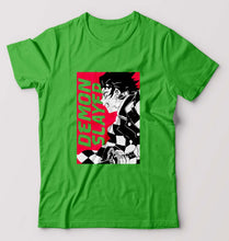 Load image into Gallery viewer, Demon Slayer T-Shirt for Men-flag green-Ektarfa.online
