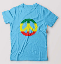 Load image into Gallery viewer, Bob Marley Peace T-Shirt for Men-Light blue-Ektarfa.online
